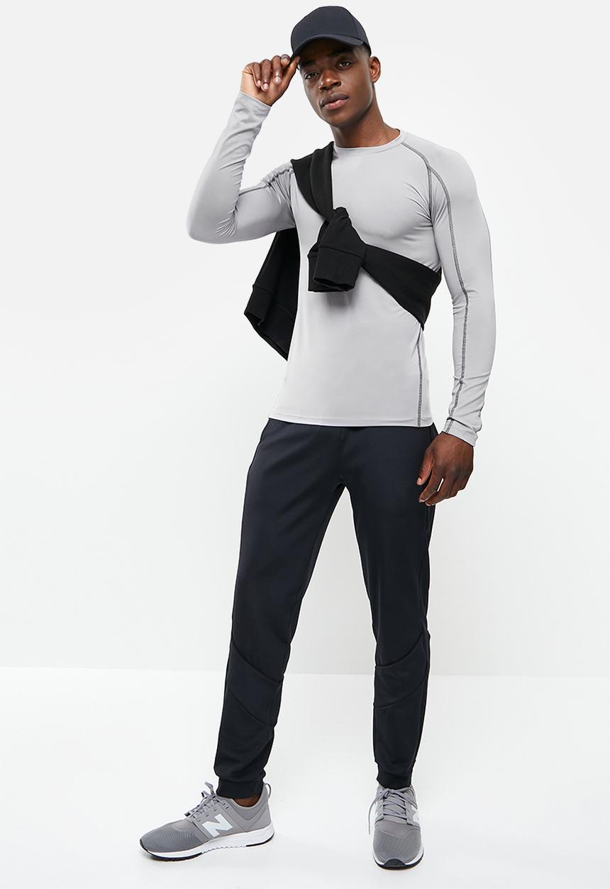 basicthread - Slim fit long sleeve top - grey