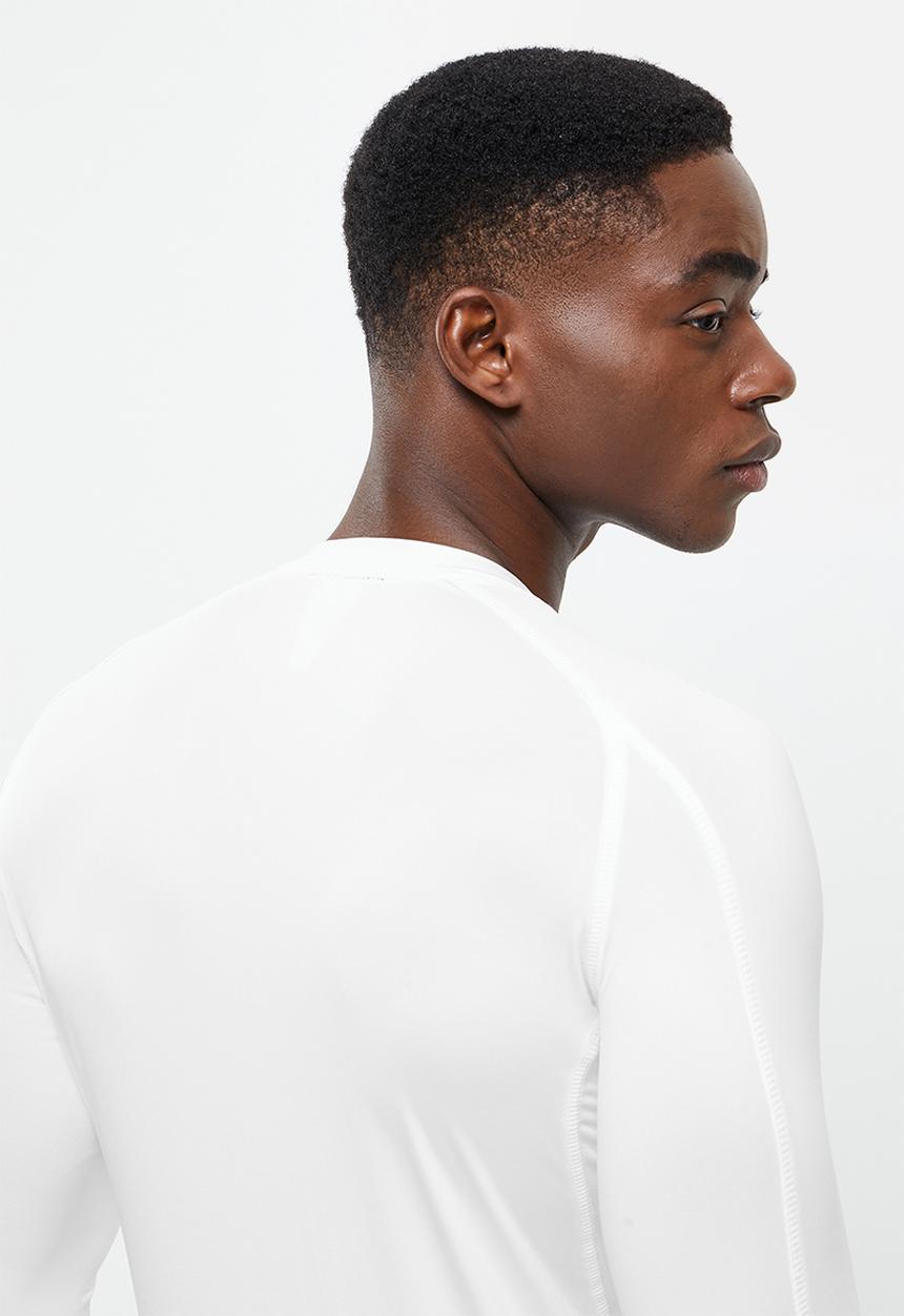 basicthread - Slim fit long sleeve top - white