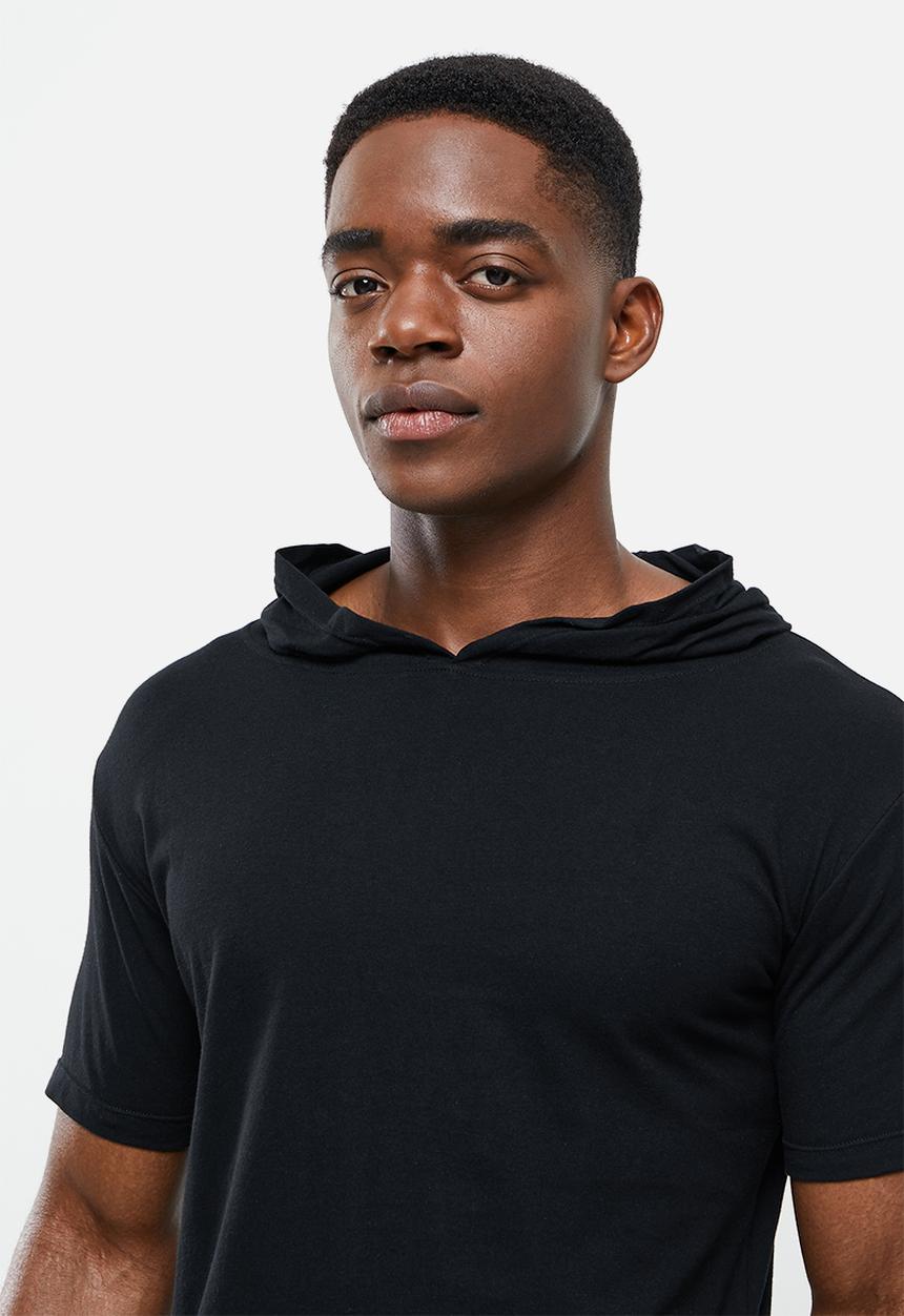 basicthread - Active hoodie tee - black