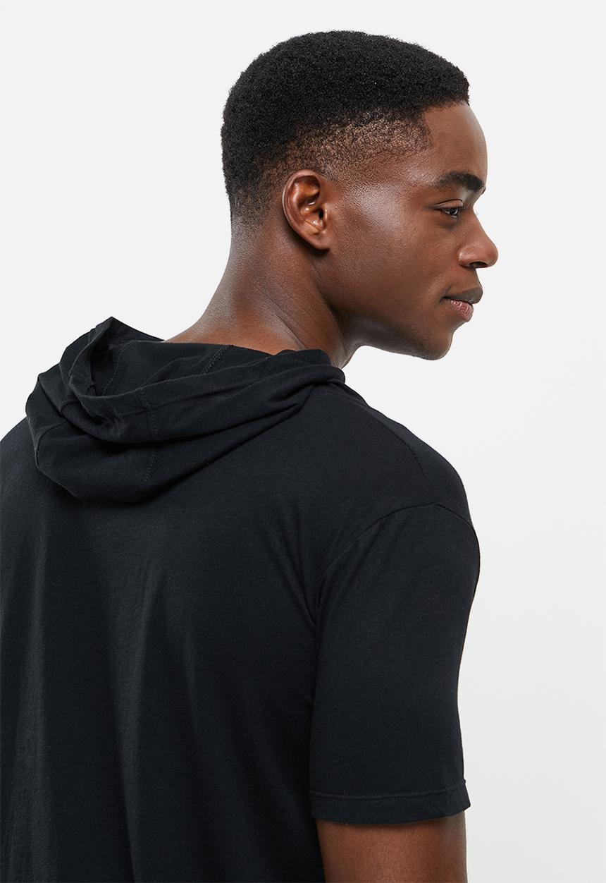 basicthread - Active hoodie tee - black