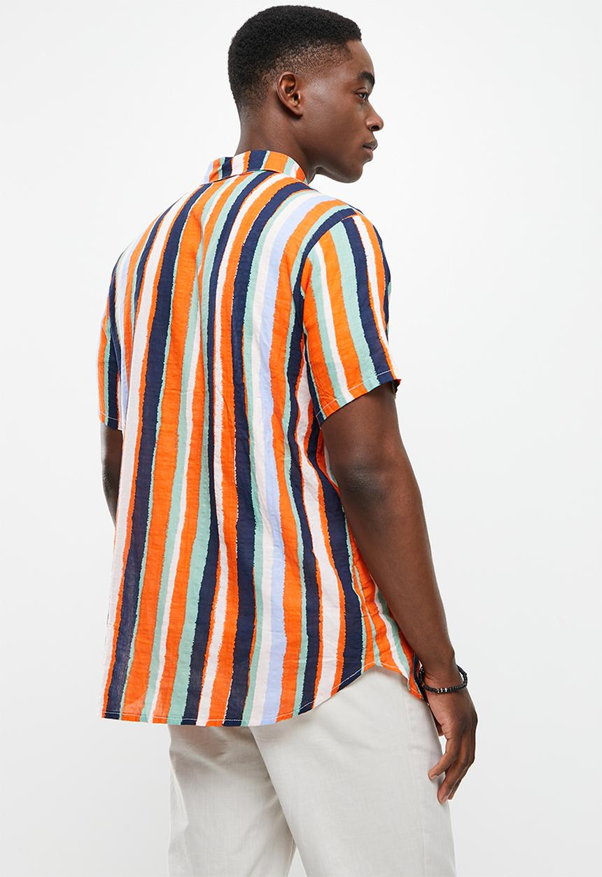basicthread - Regular fit l.v stripe shirt - multi