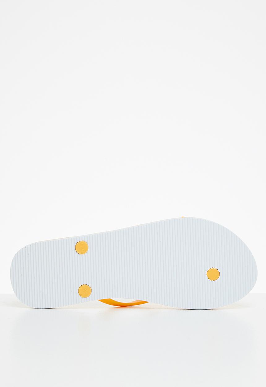 POLO - Gabby big pony flip flop - yellow & white