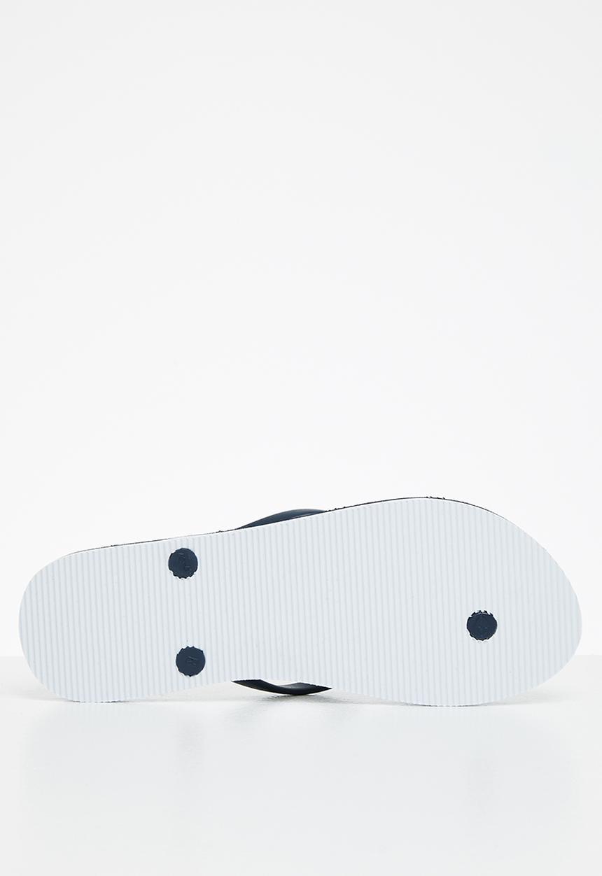 POLO - Gabby big pony flip flop - navy & white 
