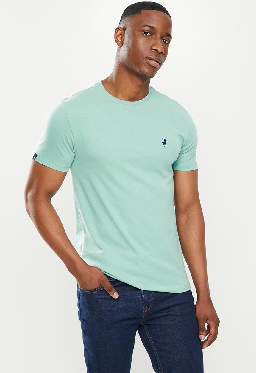 POLO - Mens lucas crew short sleeve tee - aqua