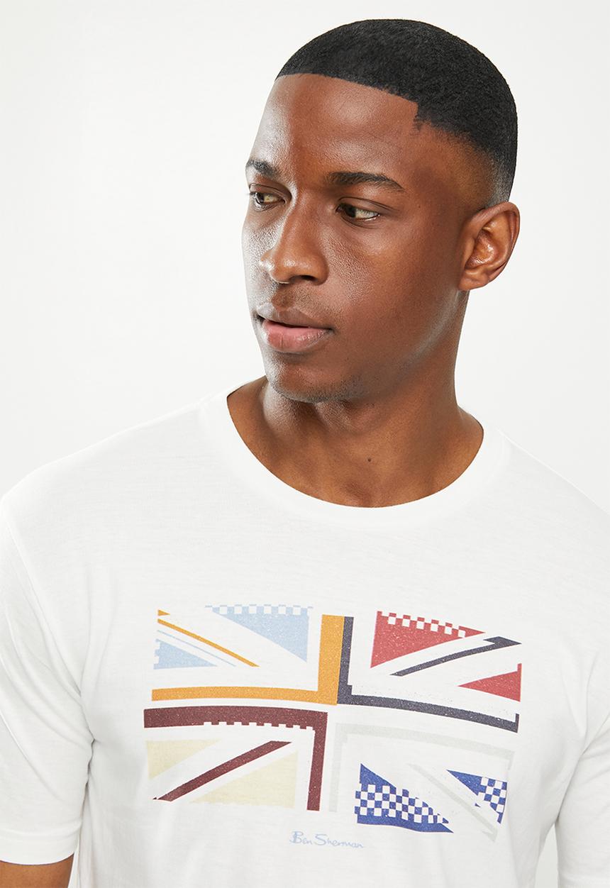 Ben Sherman - Uk sliced tee - ivory