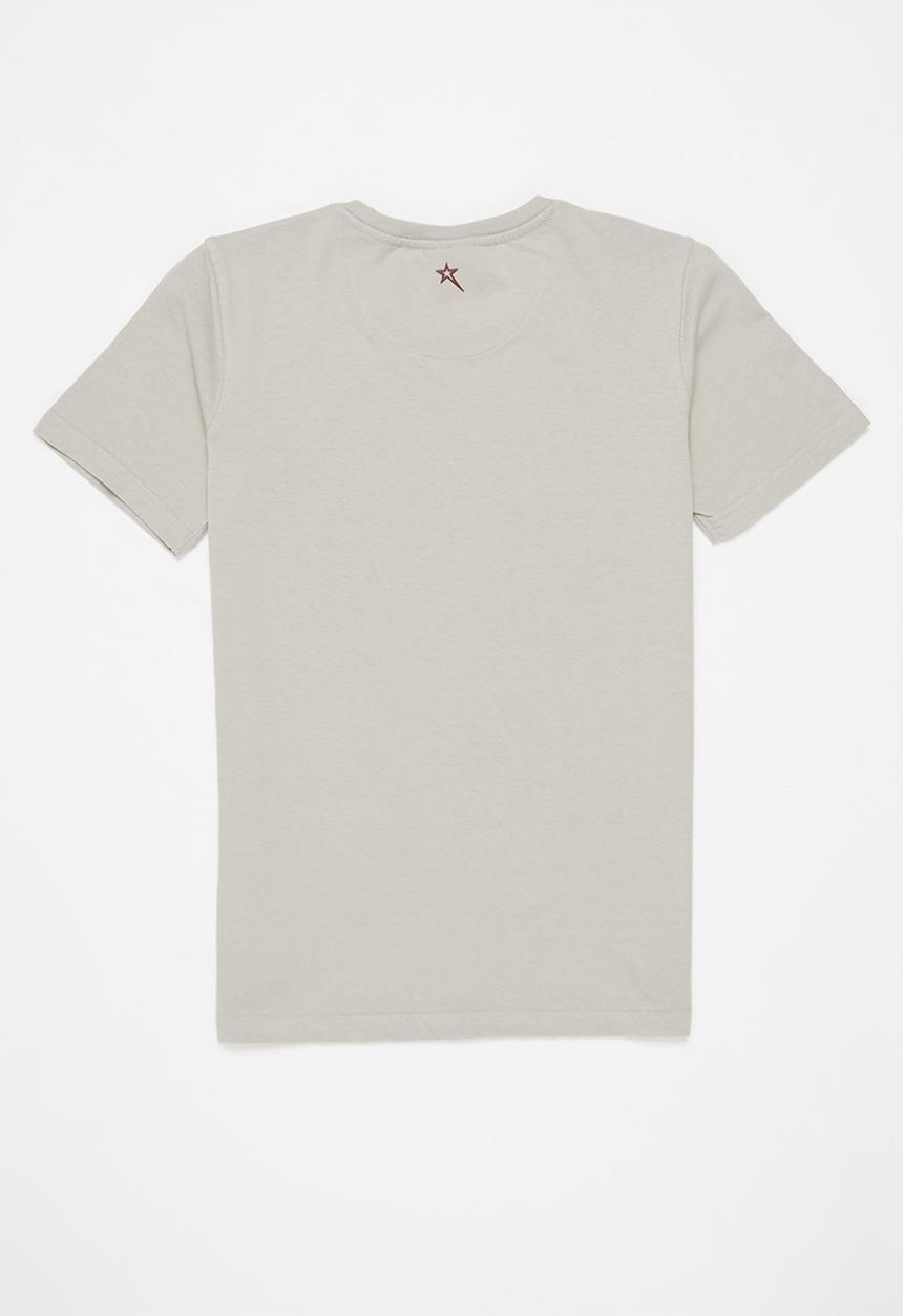 SOVIET - B ward boys short sleeve logo tee - oyster