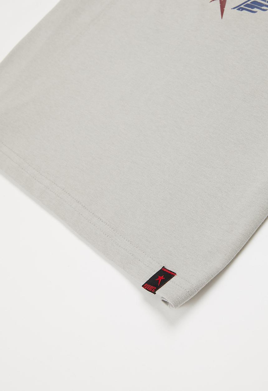 SOVIET - B ward boys short sleeve logo tee - oyster