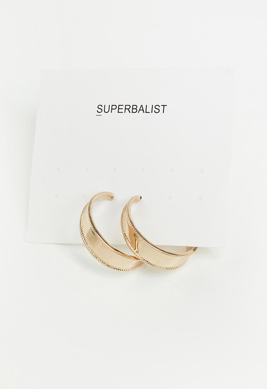 Superbalist - Oversized hoop earrings - gold