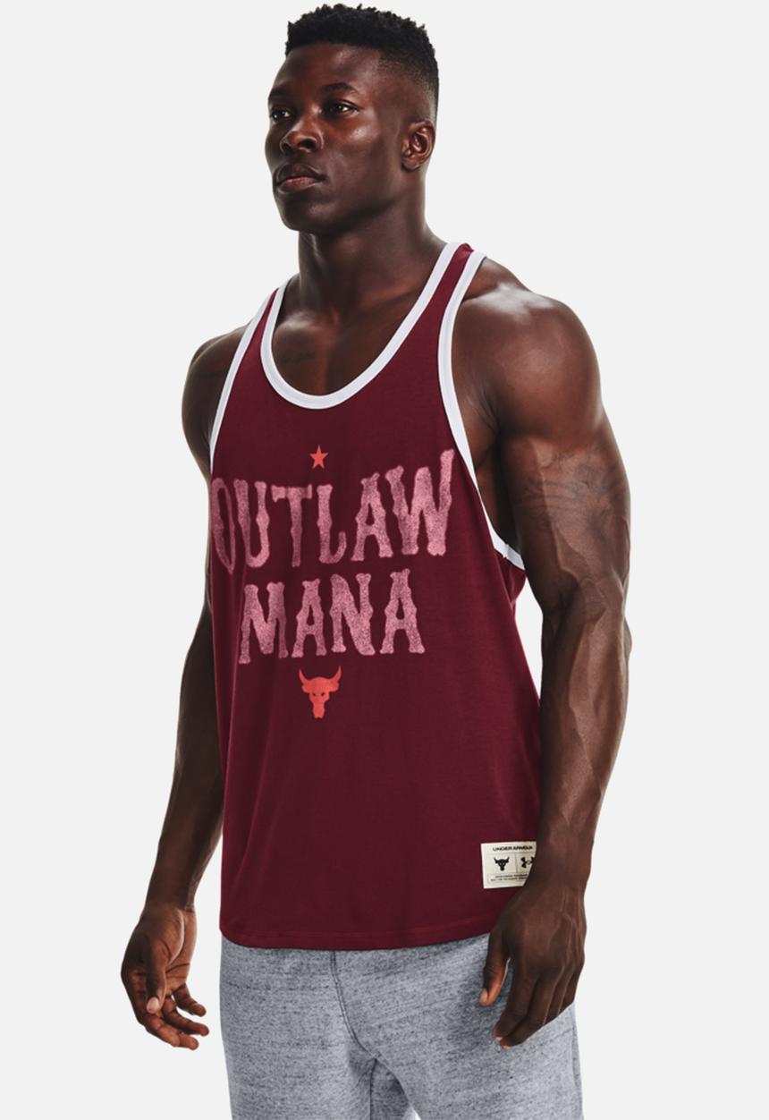 Under Armour - UA Project Rock Outlaw Mana Tank- red