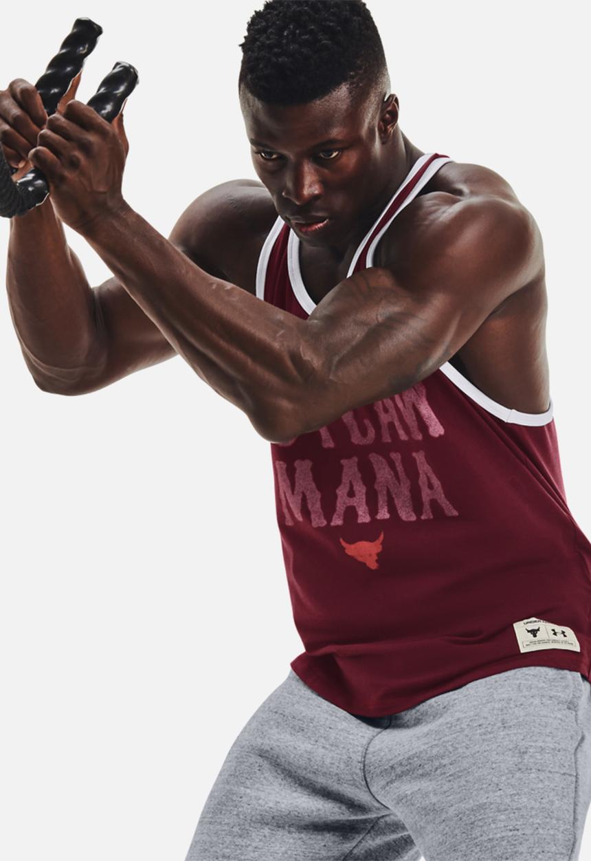 Under Armour - UA Project Rock Outlaw Mana Tank- red
