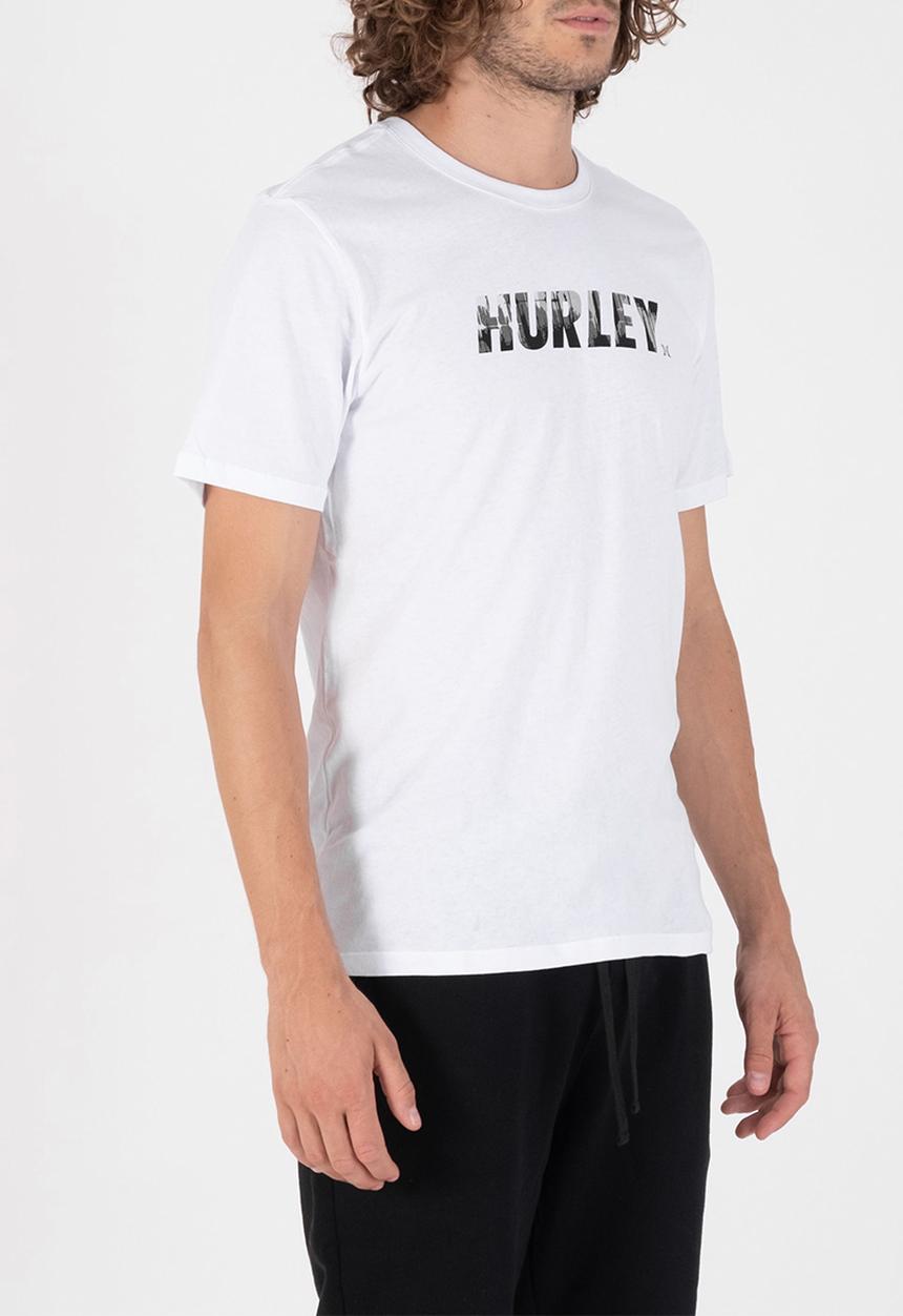 Hurley - Evd wsh fastlane camo short sleeve - white