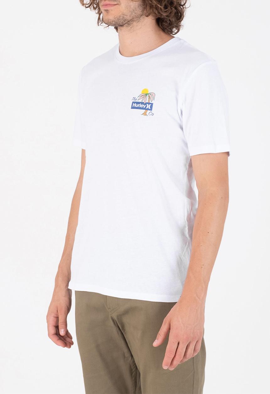 Hurley - Evd wsh welcome to paradise ss - white