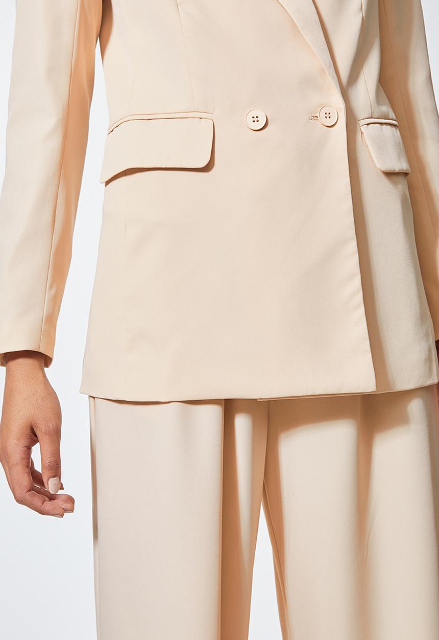 Superbalist - Double breasted blazer - stone