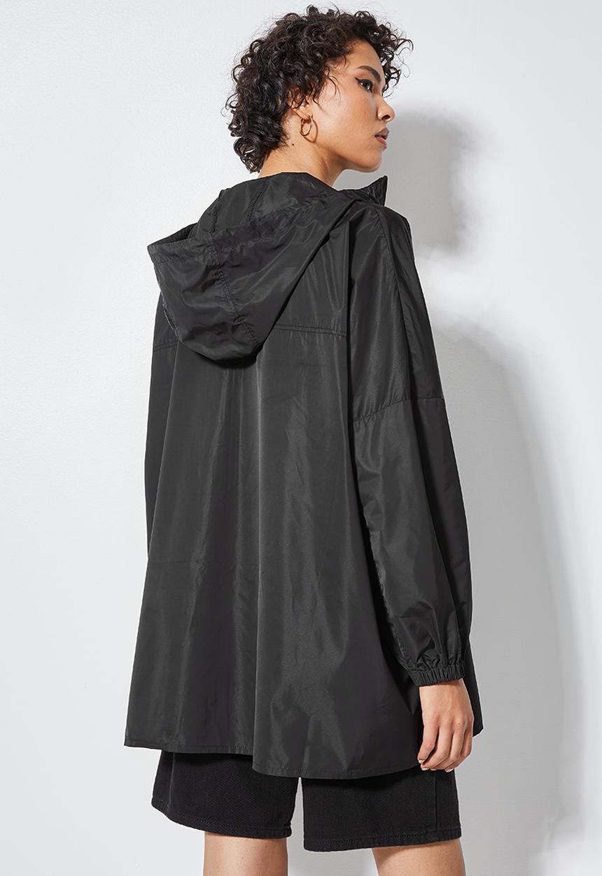 Superbalist - Water resistant zip up jacket - black