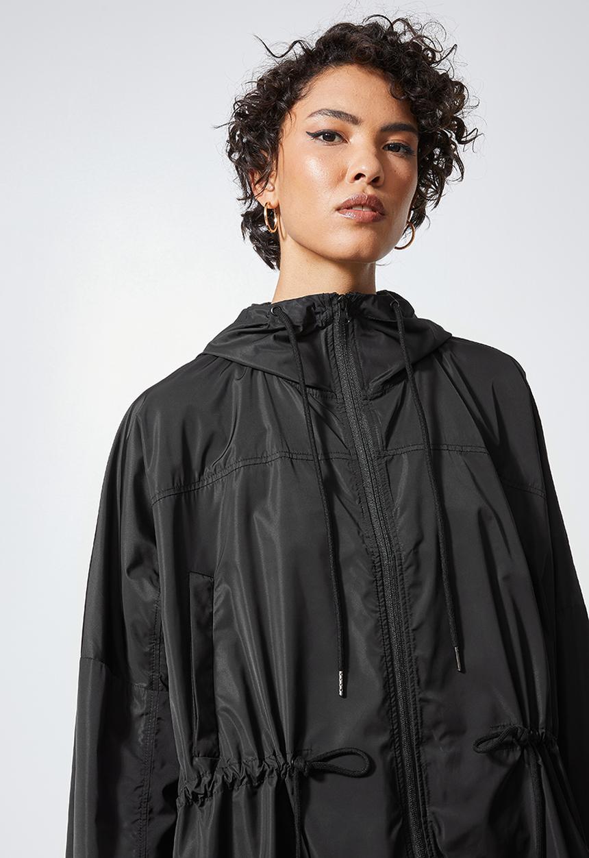 Superbalist - Water resistant zip up jacket - black