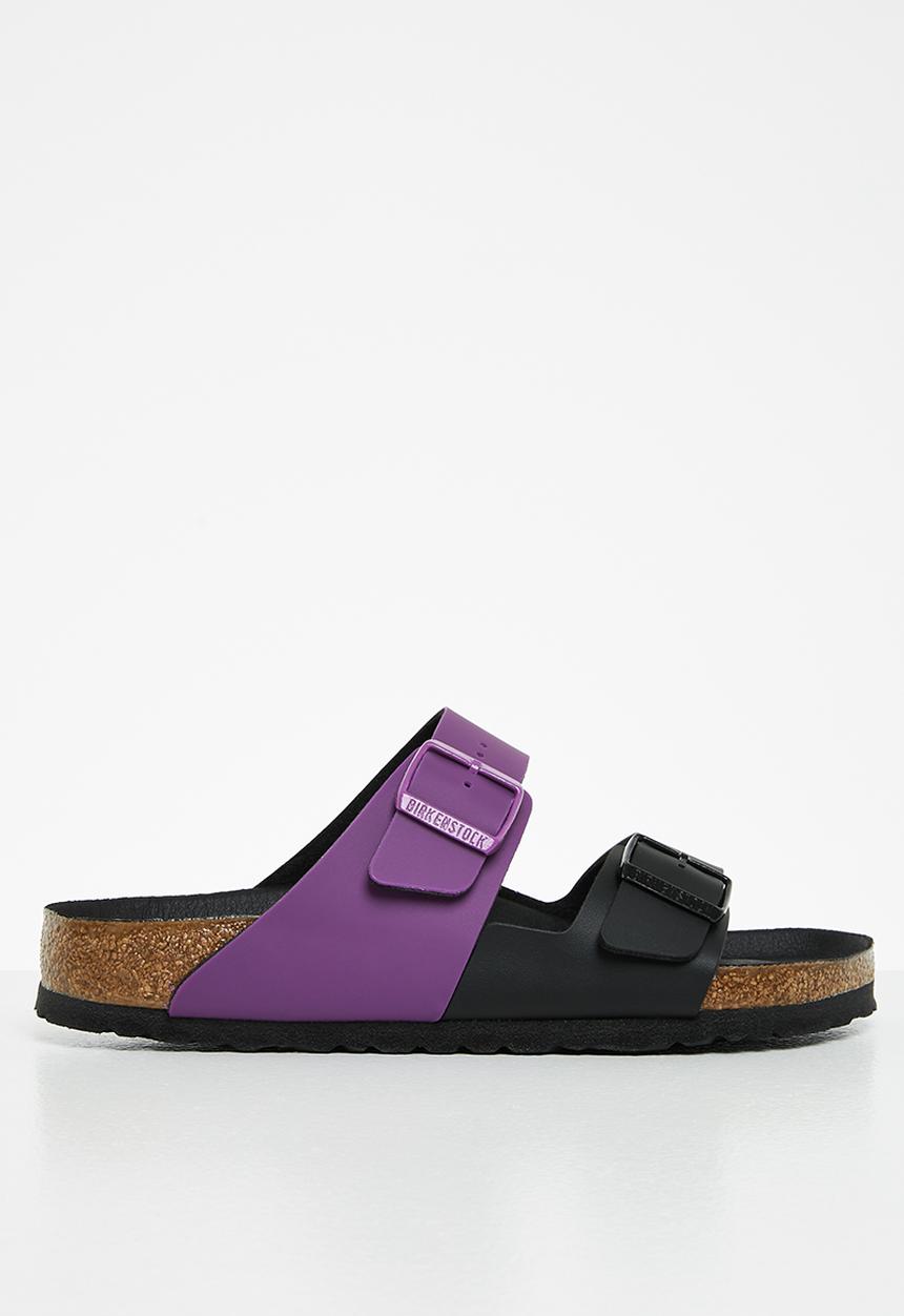 Birkenstock - Arizona split birko-flor regular - black/bright violet