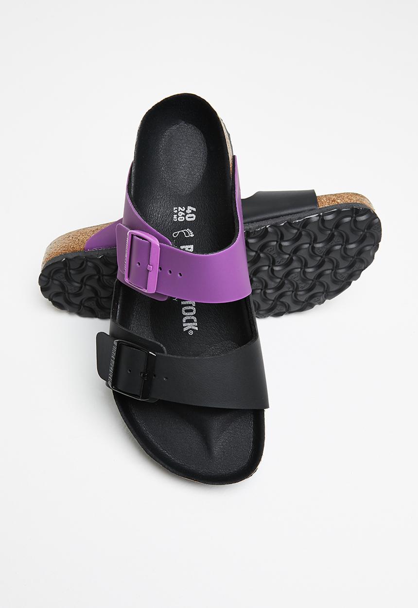 Birkenstock - Arizona split birko-flor regular - black/bright violet