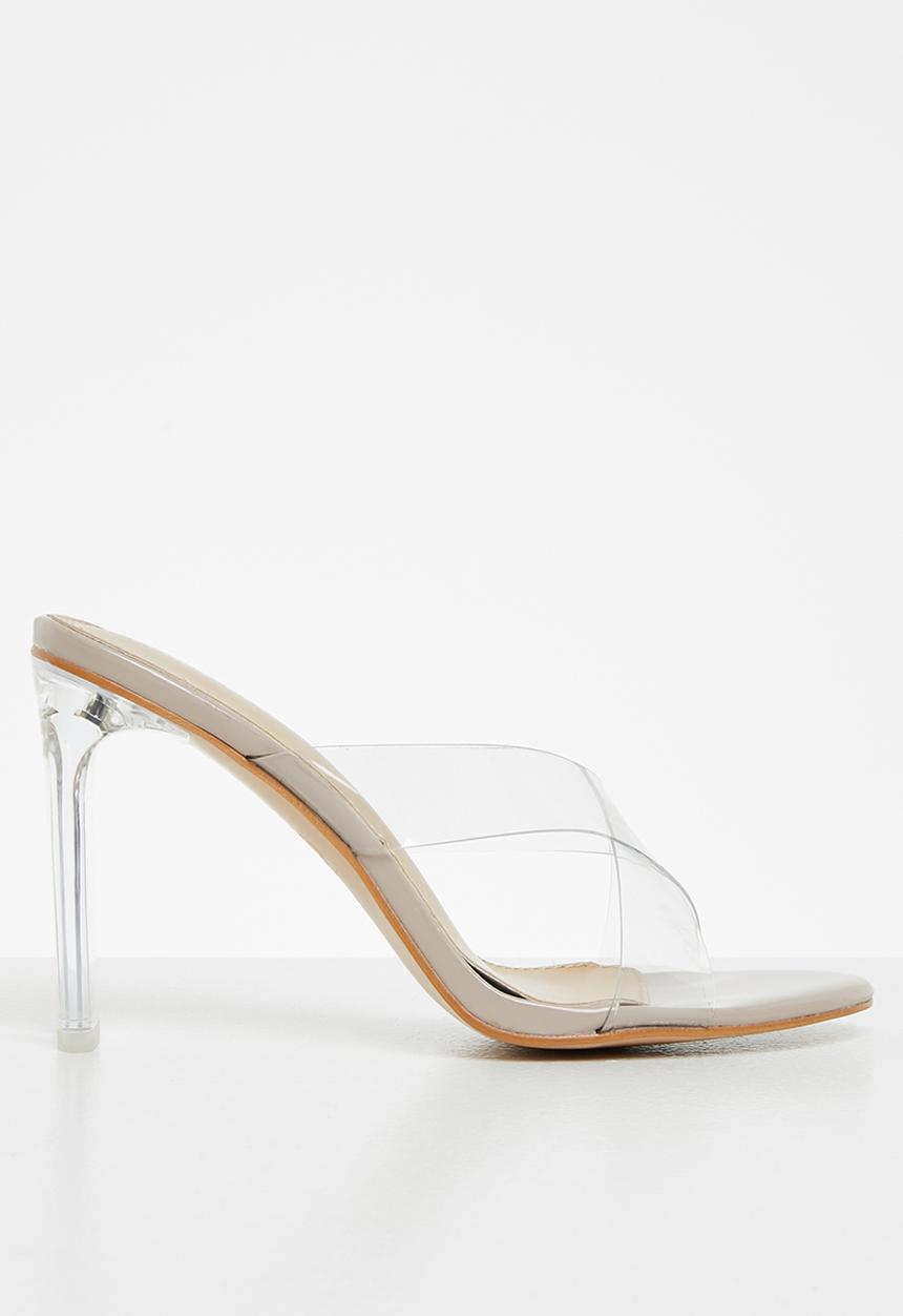 Public Desire - Victory barely there slip on heel - neutral