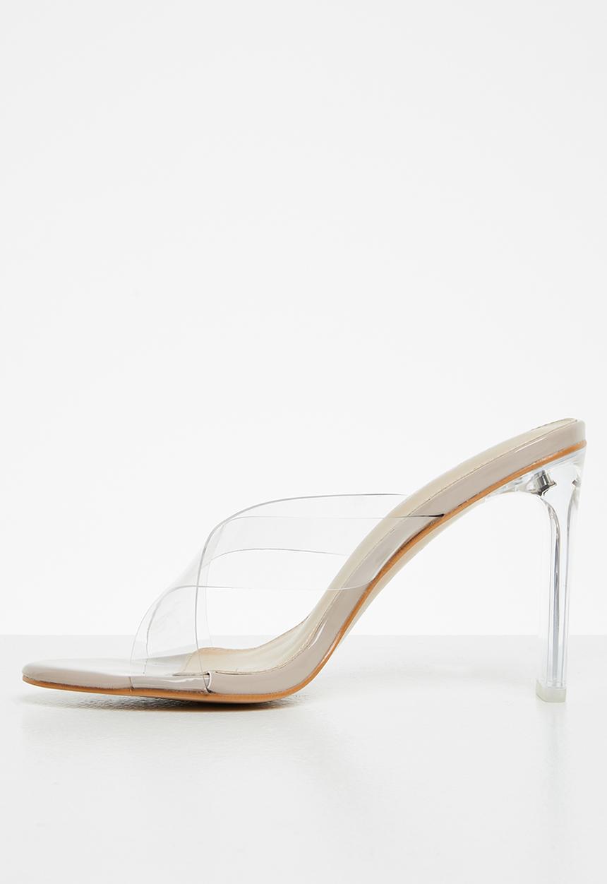 Public Desire - Victory barely there slip on heel - neutral