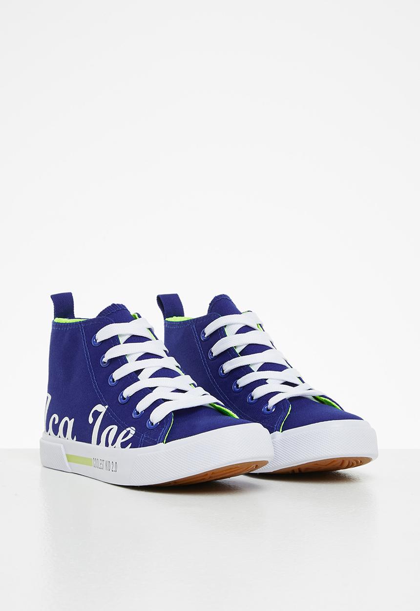 Aca Joe - Boys aca joe high top sneakers - cobalt