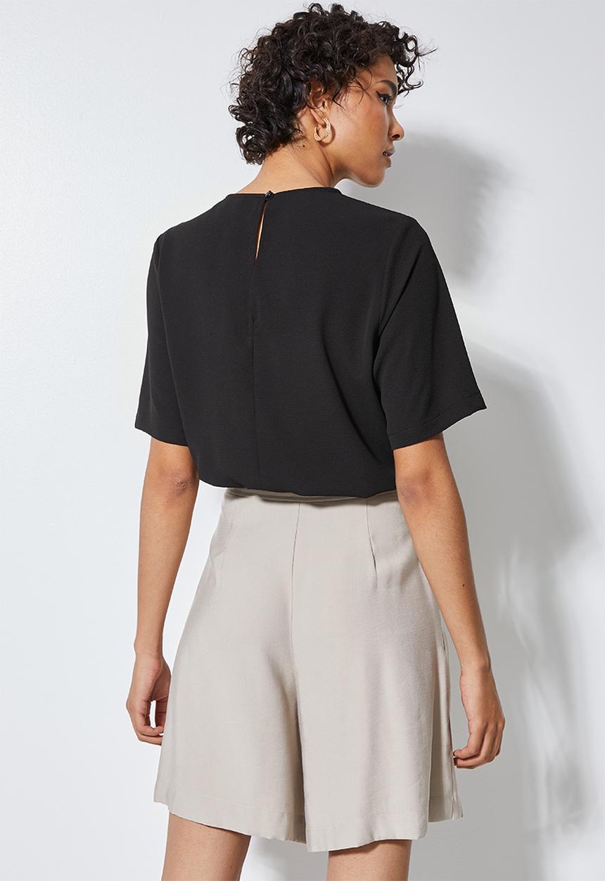 Superbalist - Basic woven tee -  black