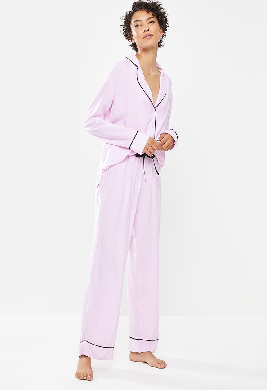 Superbalist - Sleep shirt & pants set - lilac