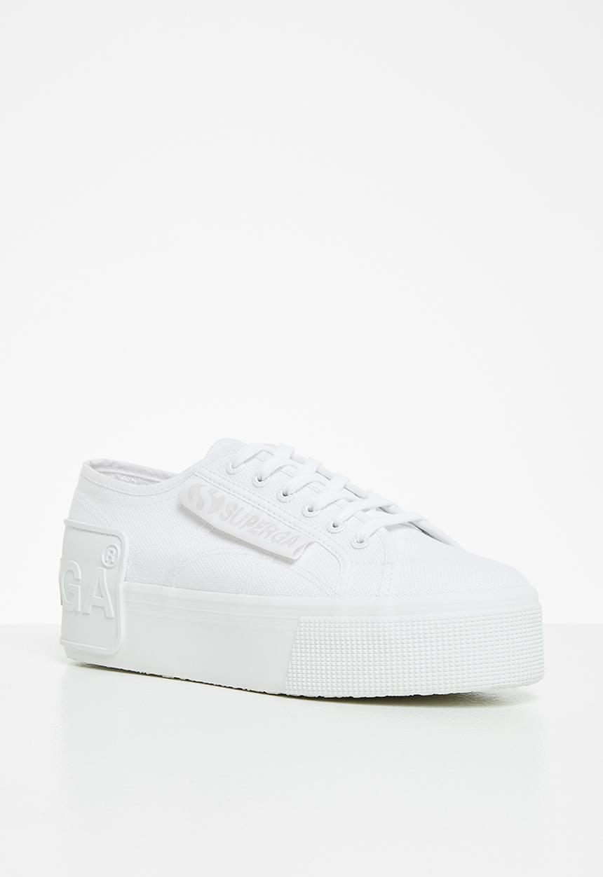 SUPERGA - 2790 loud platform big rubber patch - c42 total white