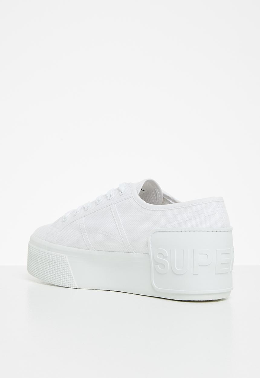SUPERGA - 2790 loud platform big rubber patch - c42 total white