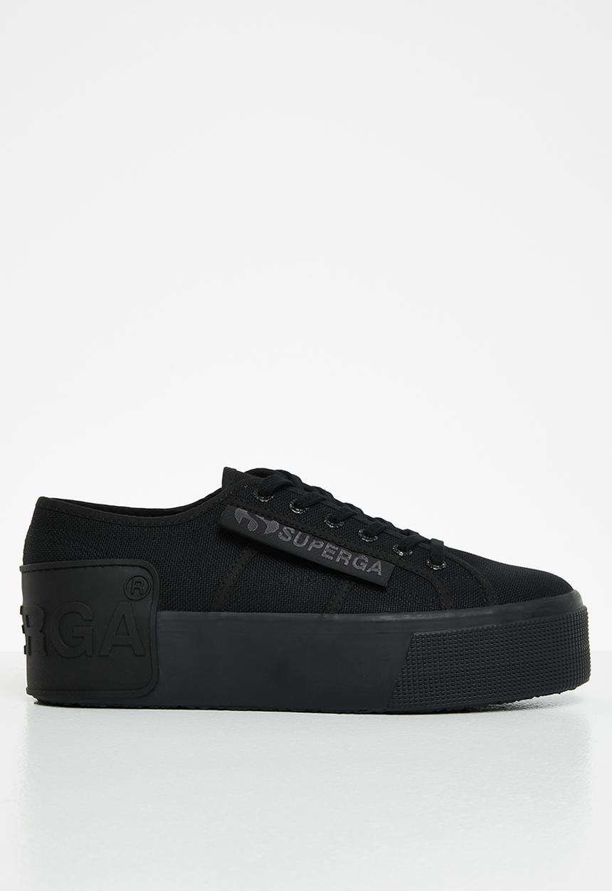 SUPERGA - 2790 loud platform big rubber patch - 997 total black