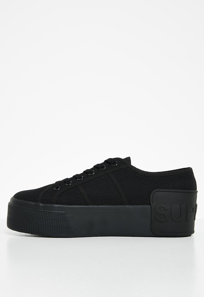 SUPERGA - 2790 loud platform big rubber patch - 997 total black