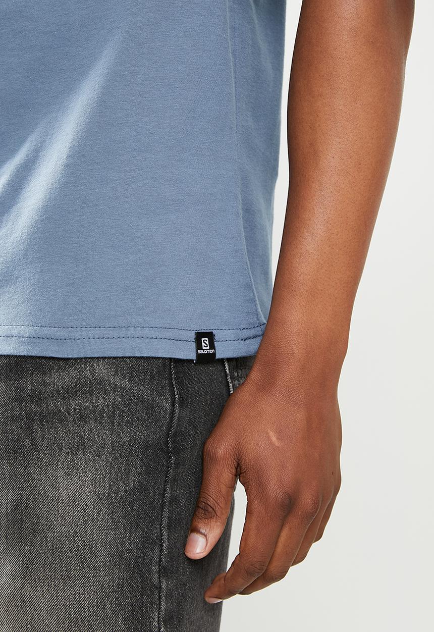 Salomon - Shattered short sleeve tee m - blue