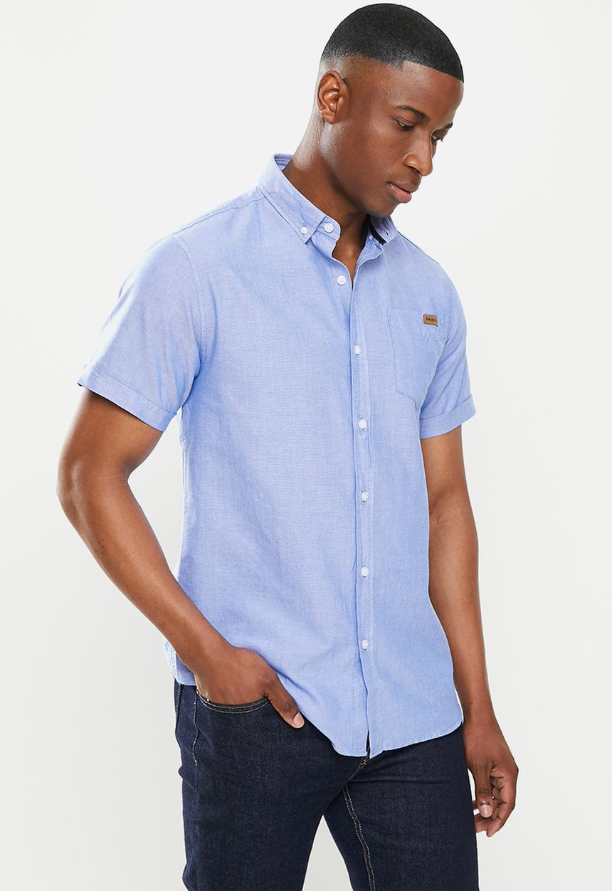 Salomon - Sunday short sleeve shirt m - light blue
