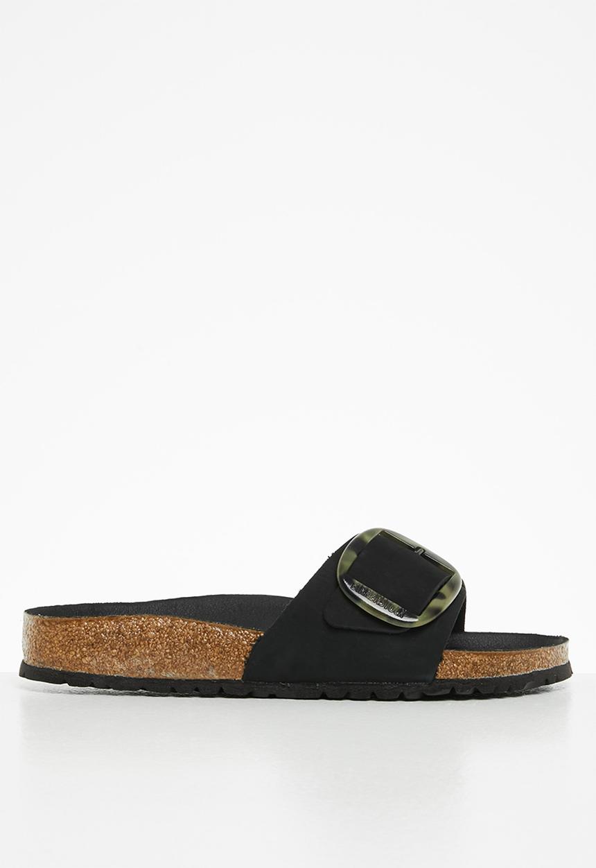 Birkenstock - Madrid big buckle regular nubuck - black