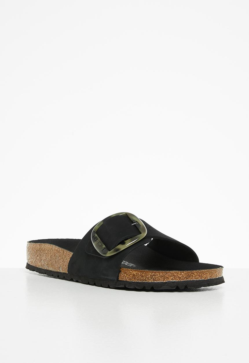 Birkenstock - Madrid big buckle regular nubuck - black