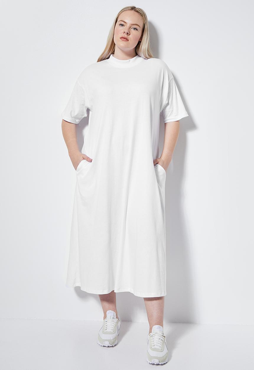 Superbalist - Trapeze T-shirt dress - white