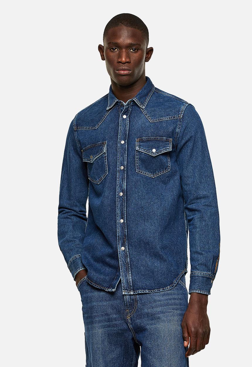 Diesel  - D-east-p1 denim shirt - blue