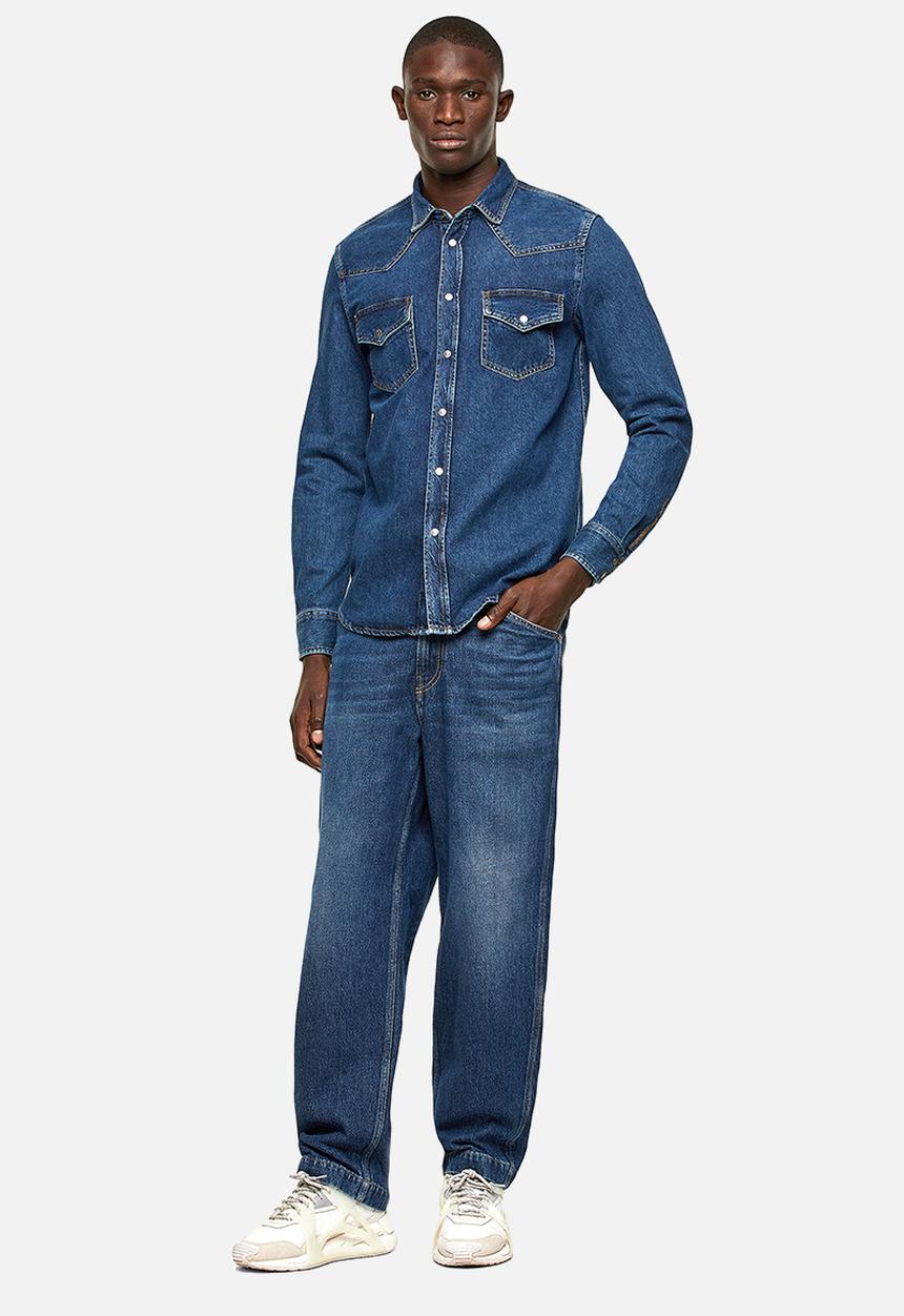 Diesel  - D-east-p1 denim shirt - blue