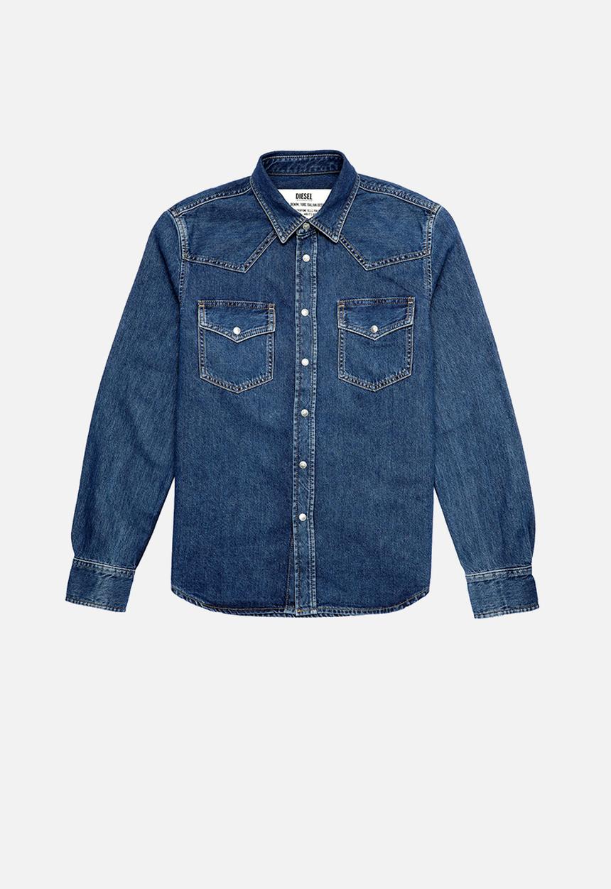 Diesel  - D-east-p1 denim shirt - blue