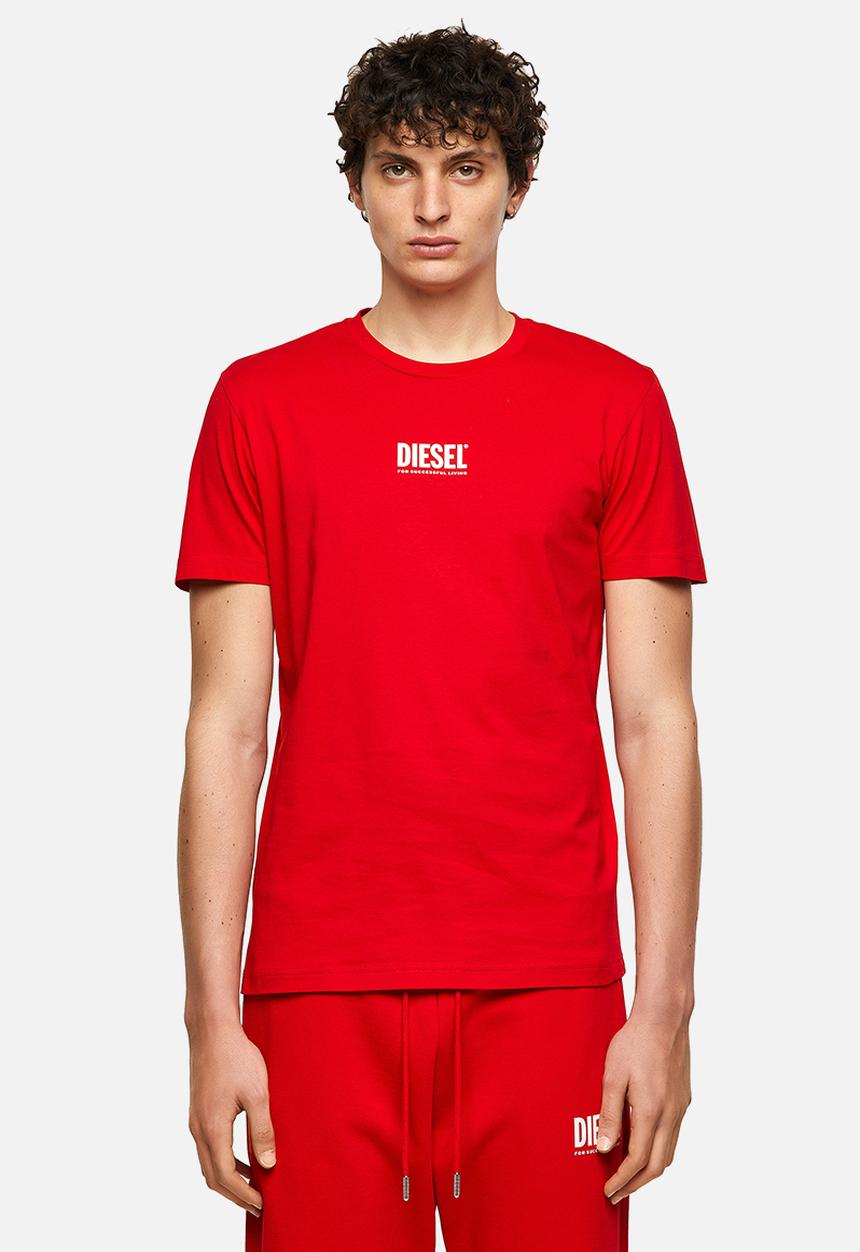 Diesel  - T-diegos-ecosmallogo tee - red