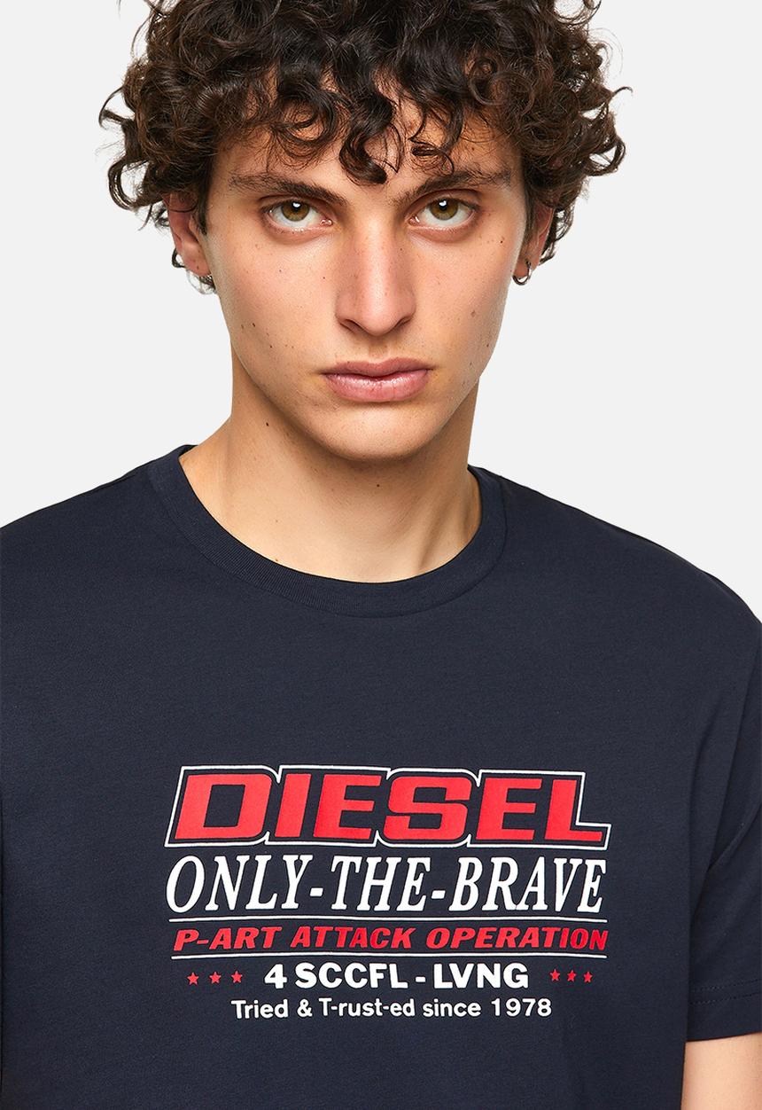 Diesel  - T-diegos-k20 printed tee - navy