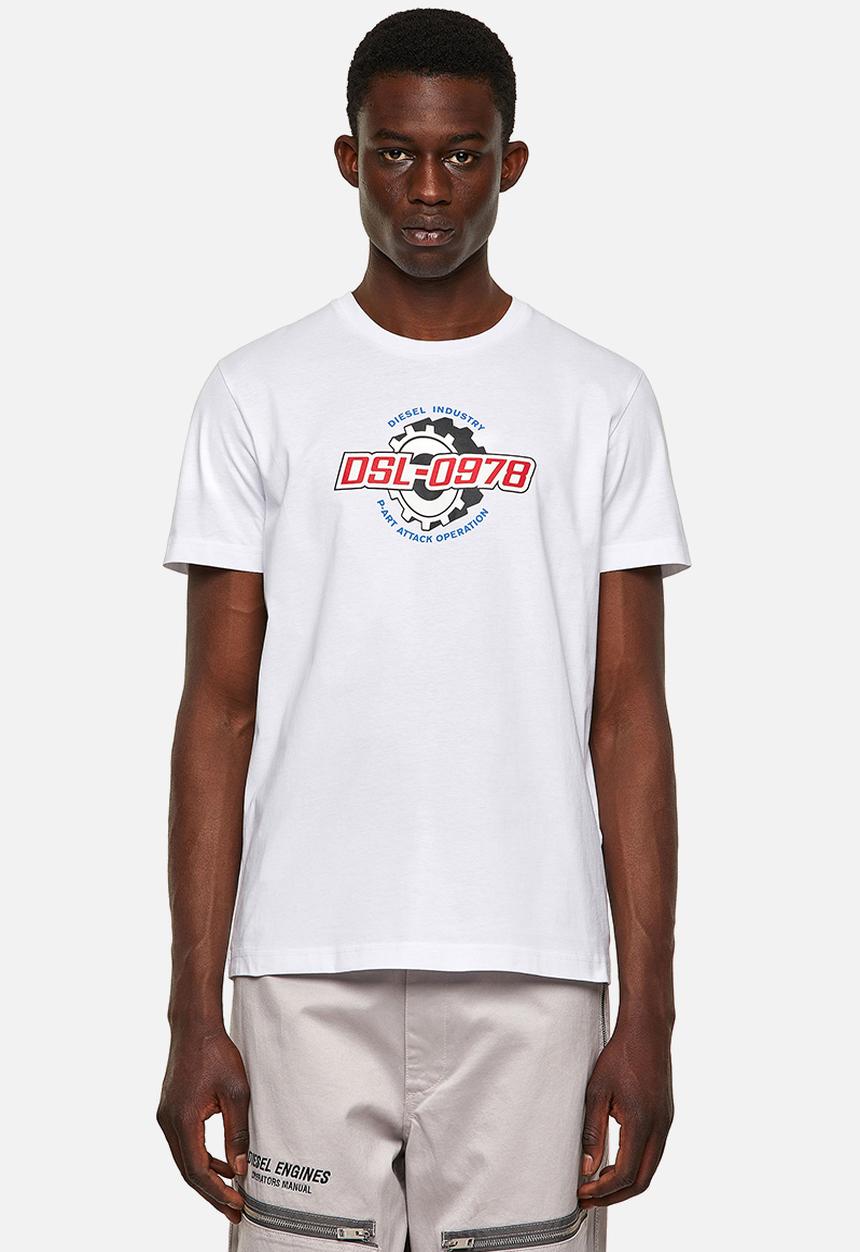 Diesel  - T-diegos-k21 graphic tee - white