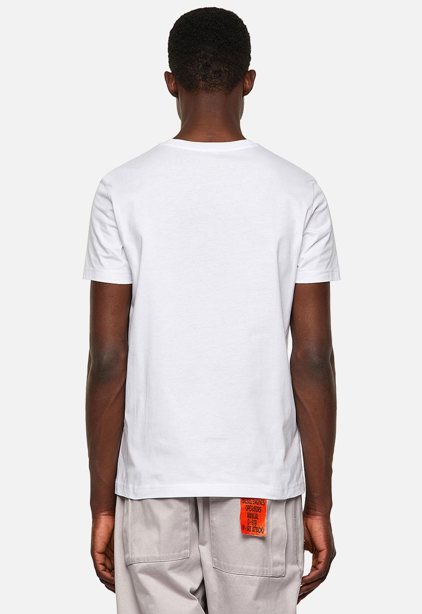 Diesel  - T-diegos-k21 graphic tee - white