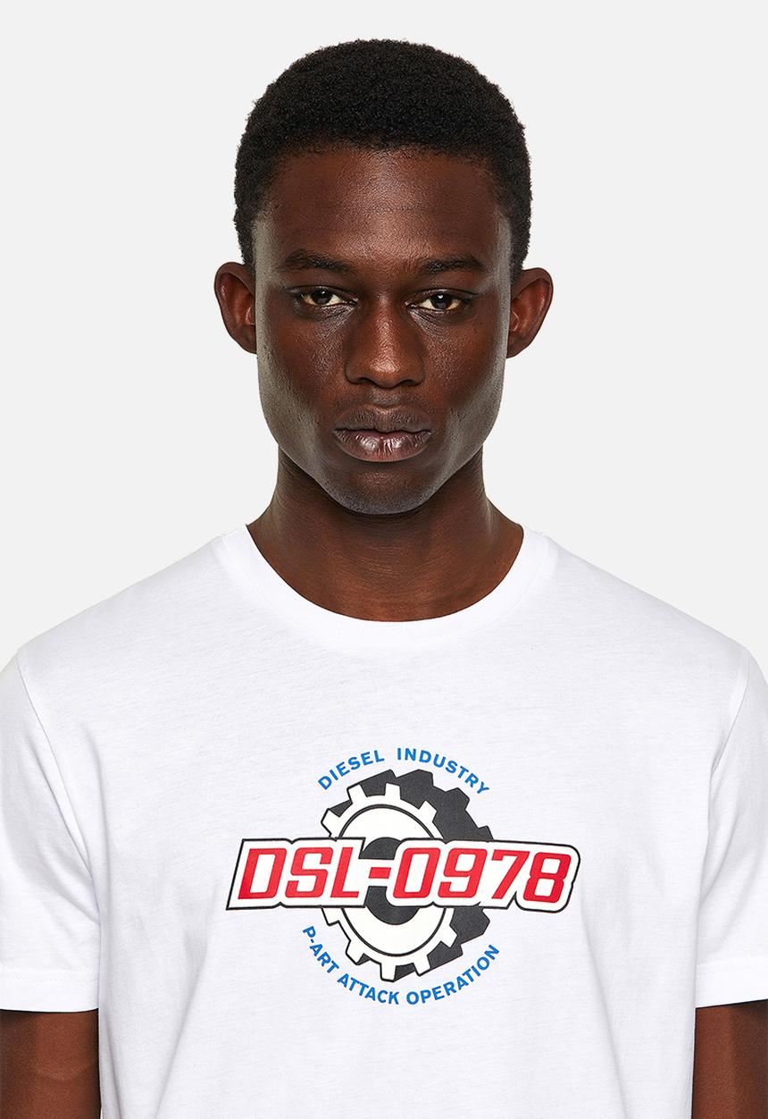 Diesel  - T-diegos-k21 graphic tee - white
