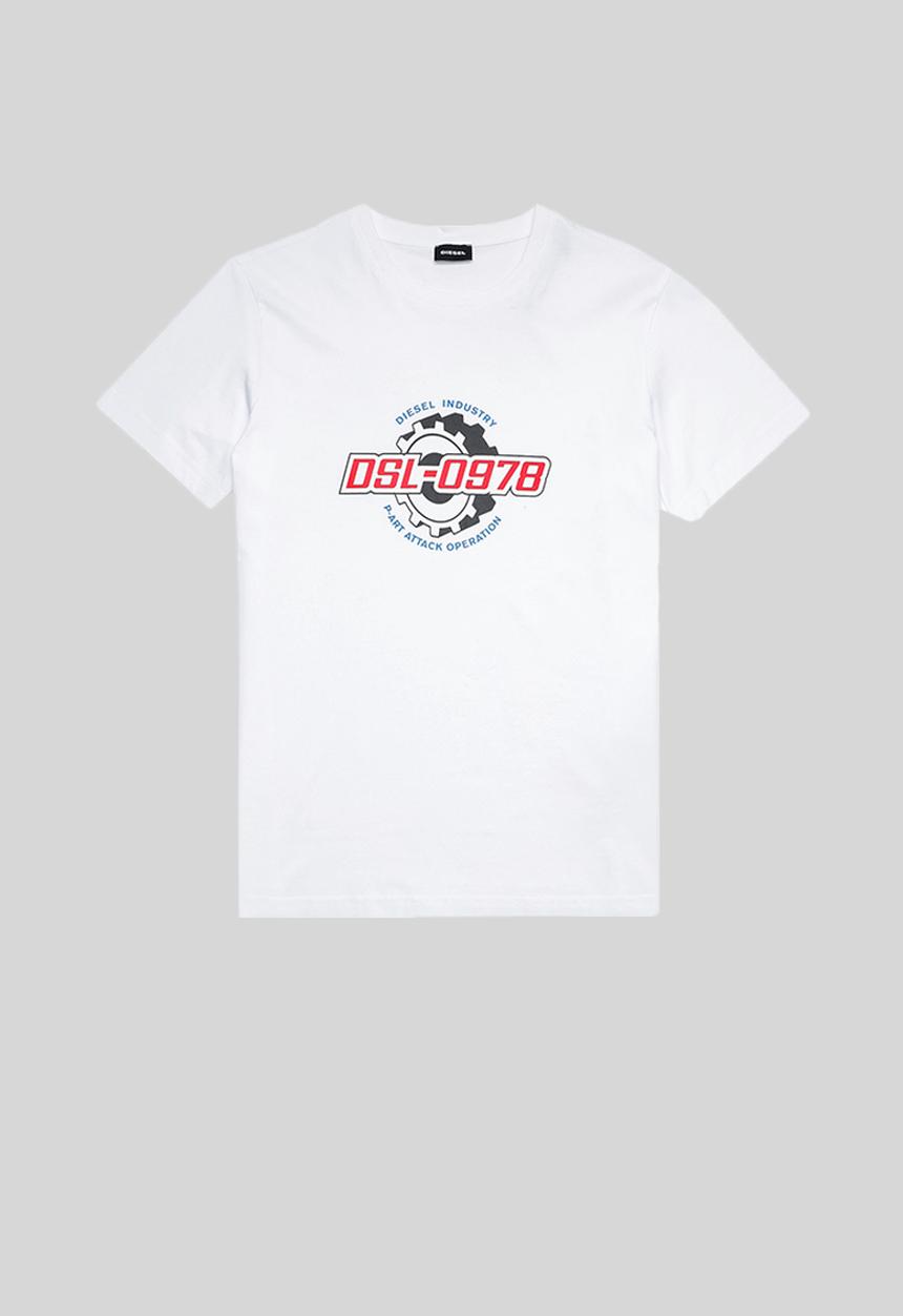 Diesel  - T-diegos-k21 graphic tee - white