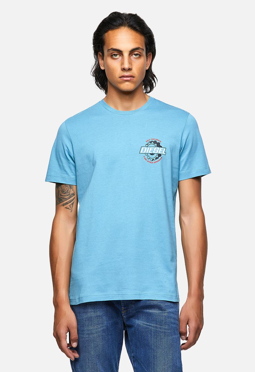 Diesel  - T-diegos-k23 chest priint tee - blue