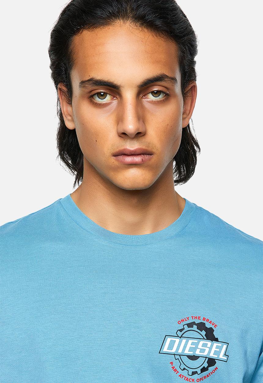 Diesel  - T-diegos-k23 chest priint tee - blue