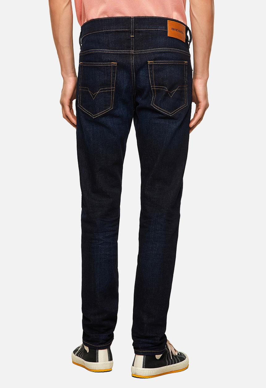 Diesel  - D-luster tapered longer length jeans - dark blue