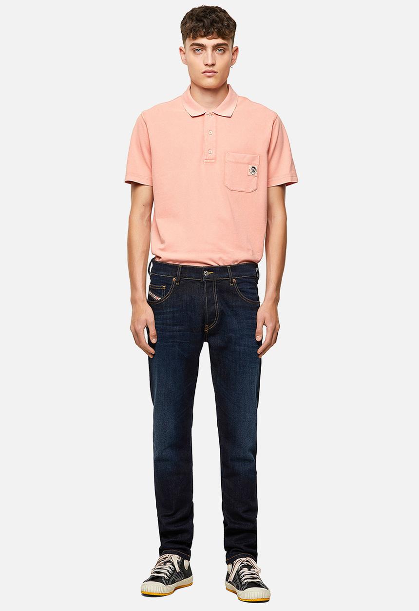 Diesel  - D-luster tapered longer length jeans - dark blue