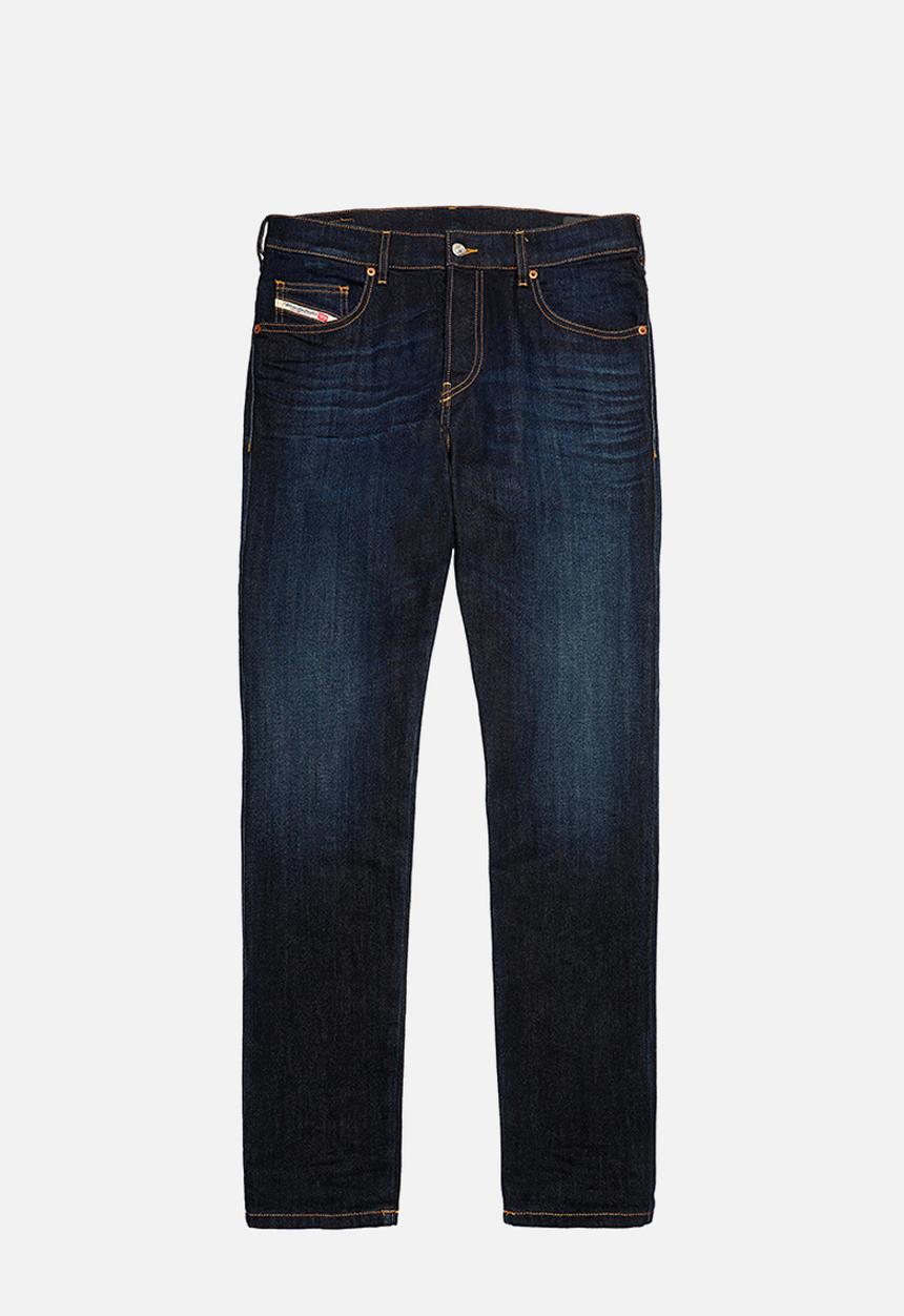 Diesel  - D-luster tapered longer length jeans - dark blue