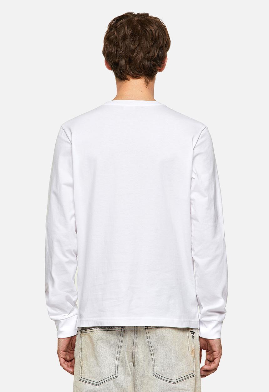 Diesel  - T-diegos-ls-k24 chest print tee - white